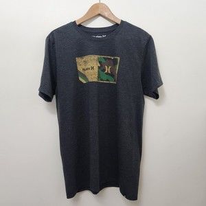 HURLEY Men's Lightweight Dark Gray Surf Outdoors Casual T Shirt Size M
